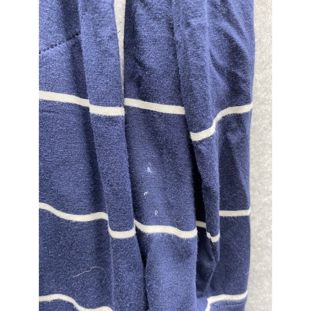 Lands End Womens Cardigan Long Sleeve Navy Blue/White Stripe Open Front Size M - Picture 6 of 8